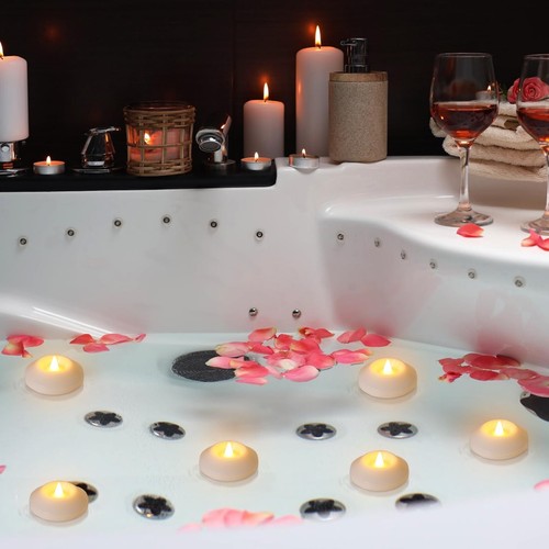 48 PCS LED Waterproof Floating Novelty Candles Light, LED Battery-Powered Fla... - Picture 3 of 6
