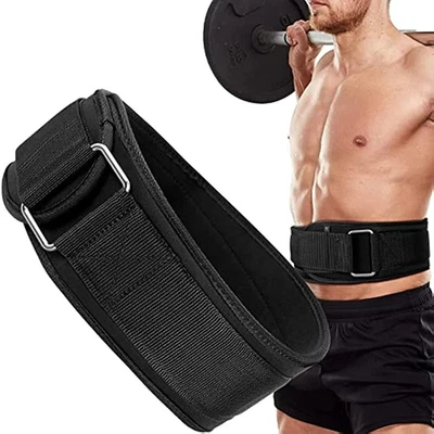Gewichthebergürtel verstellbar Fitnessstudio Unterstützung für Kniebeuge Kreuzheben Training - Bild 1 von 4