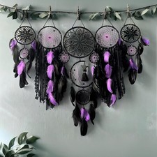 Dream Catcher Wall Decor,Large Boho Dream Catcher with Luxurious Feathers  B...