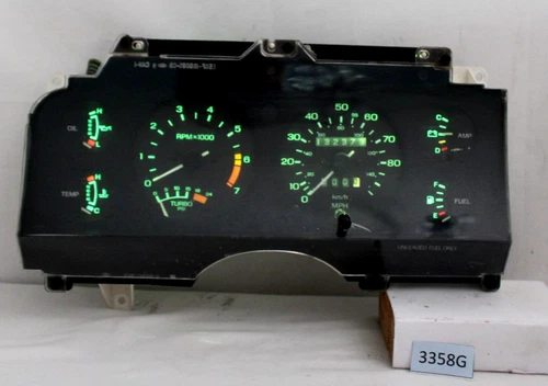 1985-1988 THUNDERBIRD, T-BIRD 1985-1986 COUGAR TURBO INSTRUMENT CLUSTER 80 MPH