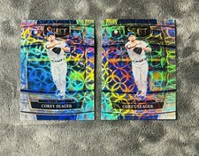 Corey Seager 2022 Panini Select Baseball Silver Scope Prizm Parallel (2)  