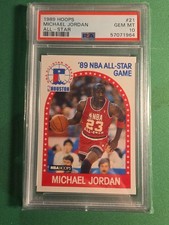 1989 HOOPS All-Star #21 Michael Jordan PSA 10 Chicago Bulls NBA Basketball Card