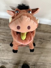Disney The Lion King Pumbaa Stuffed Warthog Plush - Brown, 14  