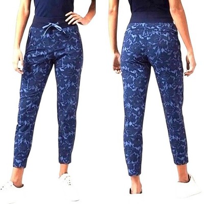 Athleta Trekkie North Jogger Size 8 Ethereal Bloom Cottage Blue