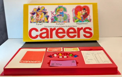 VINTAGE! 100% COMPLETE! 1976 PARKER BROTHERS CAREERS BOARD GAME - MADE IN USA