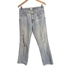 Vintage Calvin Klein Jeans Women's Size 8 Blue Distressed 90s Faded Light Wash