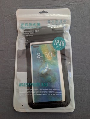 Waterproof Phone Pouch IPX8 Case for iPhone, Samsung, Google - Universal fit.