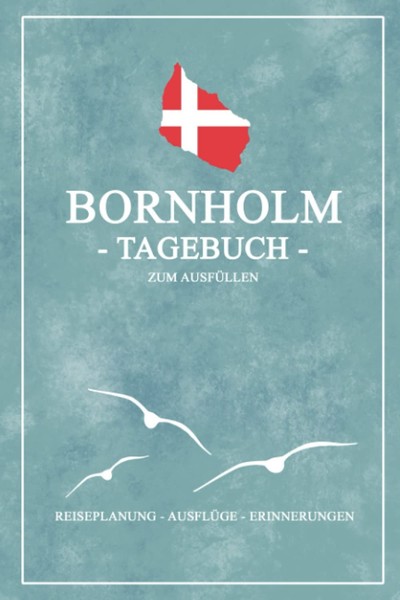 Reisetagebuch Zum AusfüLlen Bornholm 120 Seiten A5 Hardcover Blau-image