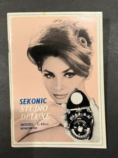 Sekonic Studio Deluxe Model L-28c2 Instructions....Free Shipping