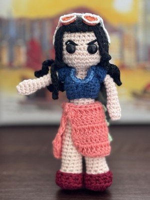 Handmade  Robin  Crochet Doll From One Piece Anime