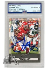 Tyreek Hill 2016 Panini Playoff Autograph Rookie Card #283 PSA/DNA 10