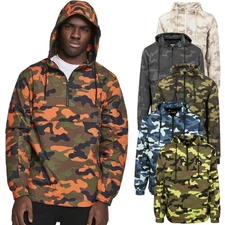 Urban Classics - PULL OVER Windbreaker Light Jacket camo