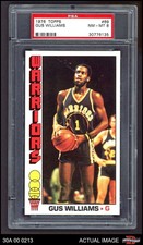 1976 Topps #69 Gus Williams Warriors RC Southern California PSA 8 - NM/MT