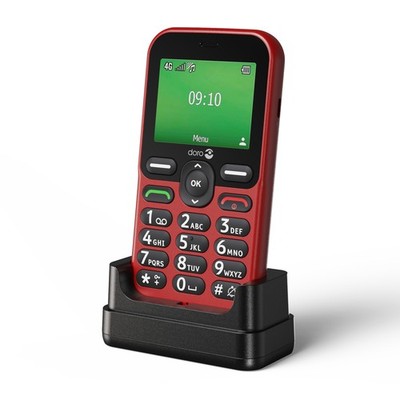 Doro Leva E10 Mobiltelefon Tastentelefon Featurephone Secure-Button rot BRANDNEU