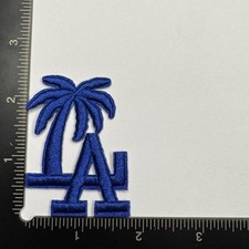 Los Angeles Dodgers L.A. Letters Blue Iron on Jersey Patch Tree