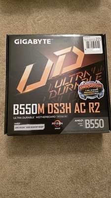 NEW GIGABYTE B550M DS3H AC R2 AM4 AMD B550 Micro ATX Motherboard