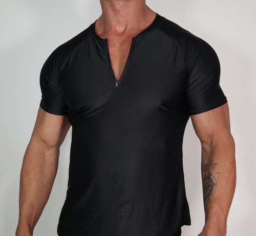 ZIP NECK MEN'S COMPRESSION SHIRT SIZE XL - Afbeelding 5 van 5