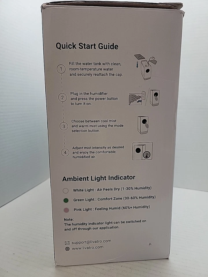 6L Smart Warm & Cool Mist Humidifier for Bedroom, Top Fill,Alexa & App Control,6 - Image 3 of 3