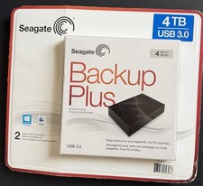 Seagate Backup Plus 4TB USB 3.0 Desktop External HDD Hard Drive for PC/Mac