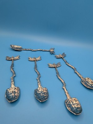 Libelle Teelöffel Set Deko Blatt Löffel Natur inspiriert Rustikal Tee Kaffee