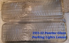 1951-52 Pontiac Glass Parking Light Lenses
