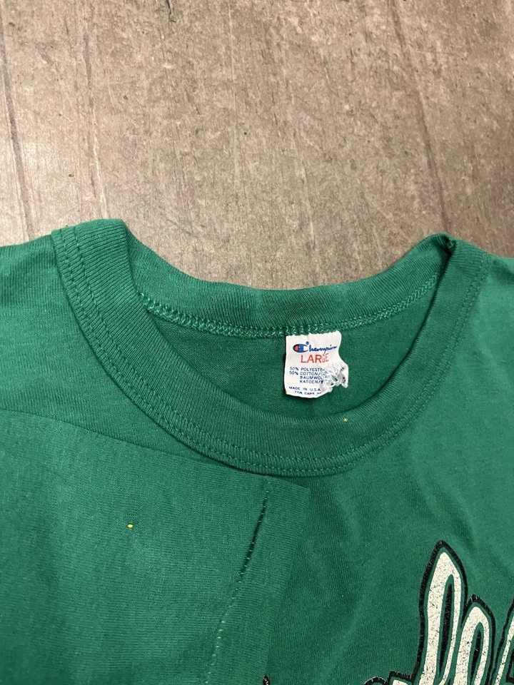 Camisa Philadelphia Eagles Campeón Años 80 Puntada Única EE. UU. Grande Foto 3 de 4