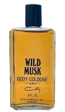 Vintage C1970s Iconic Original Coty Wild Musk Body Cologne LARGE  8 oz.,  Full!