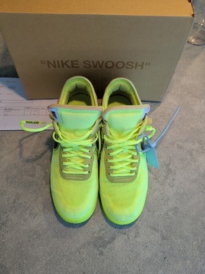 Off-White x Nike Air Force 1 Volt AO4606-700 US 10  100% AUTHENTIC