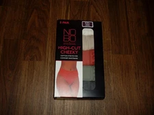 JUNIOR NOBO NO BOUNDARIES HIGH CUT CHEEKY COMFORT WAISTBAND PANTIES SIZE XXL NWT