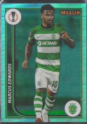 2023 Merlin UEFA Club Competitions Aqua Prism Refractor Marcus Edwards #116
