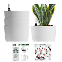 SelbstbewäSserungstopf 4Er Set 18Cm Rund Wasseranzeiger We