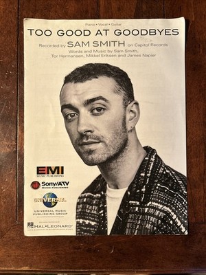 Too Good At Goodbyes Sam Smith Sheet Music Single