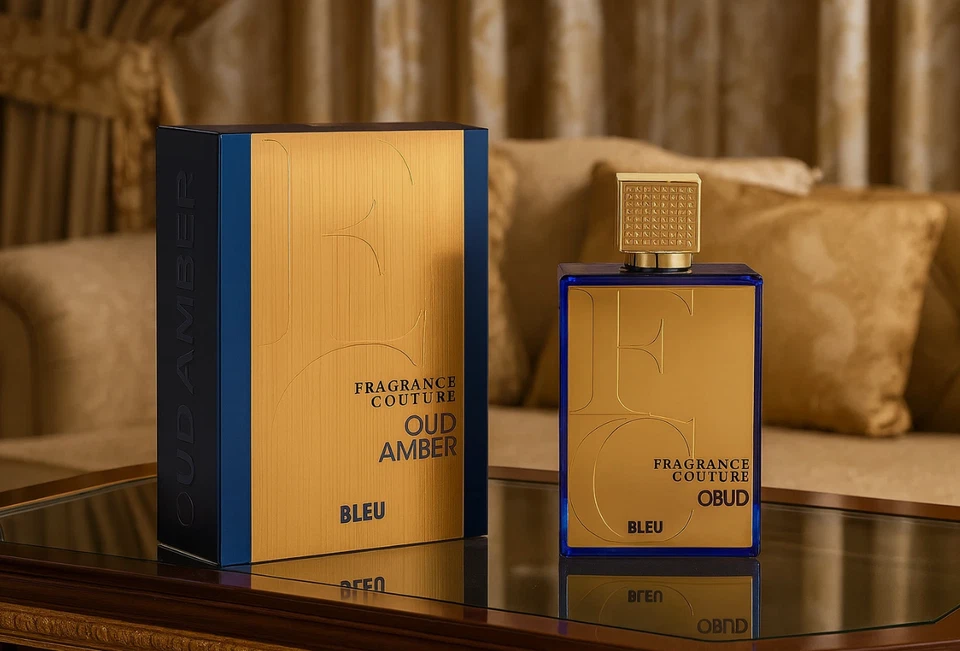 Fragancia Couture Oud Bleu 3,4 OZ Eau de Parfum - Aroma de Lujo de Larga Duración - Us Foto 2 de 4