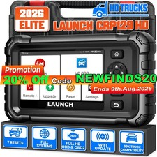 Launch Crp129hd Heavy Duty Truck Scanner Full System Diesel Scan Tool 7 Resets