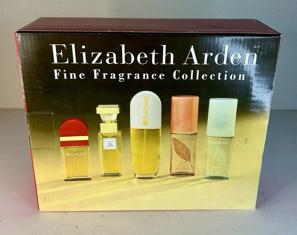 5 Pc Elizabeth Taylor Arden Gift Set Perfume Eau de Toilette w Jewelry Photo Box - Image 3 of 4
