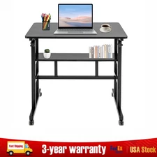 31.5"x19.7" Adjustable Computer Desk Standing Mobile Desk Portable Laptop Stand