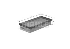 MAHLE LX 1576 Luftfilter für SUZUKI SWIFT IV (FZ, NZ)