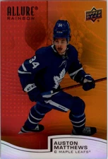 2021-22 Upper Deck Allure Rainbow Red Orange #R86 Auston Matthews - HKY
