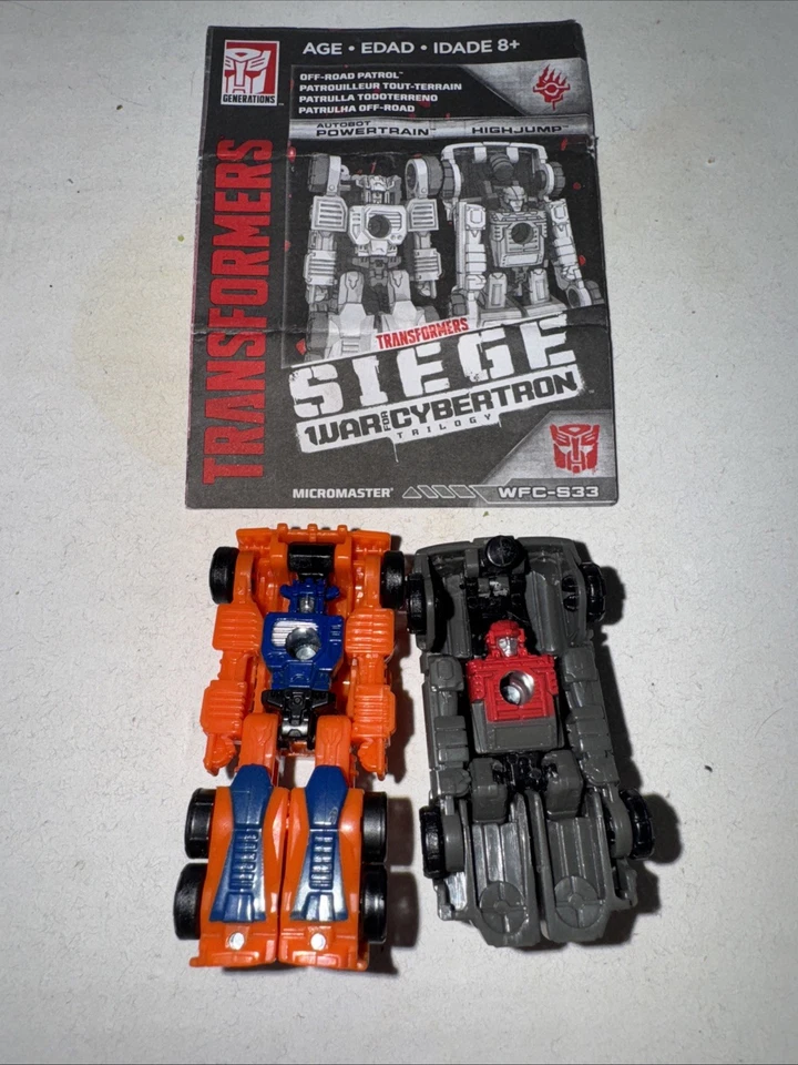 Transformers Powertrain & Highjump Siege Micromasters Off-Road Patrol 100% Foto 4 de 4