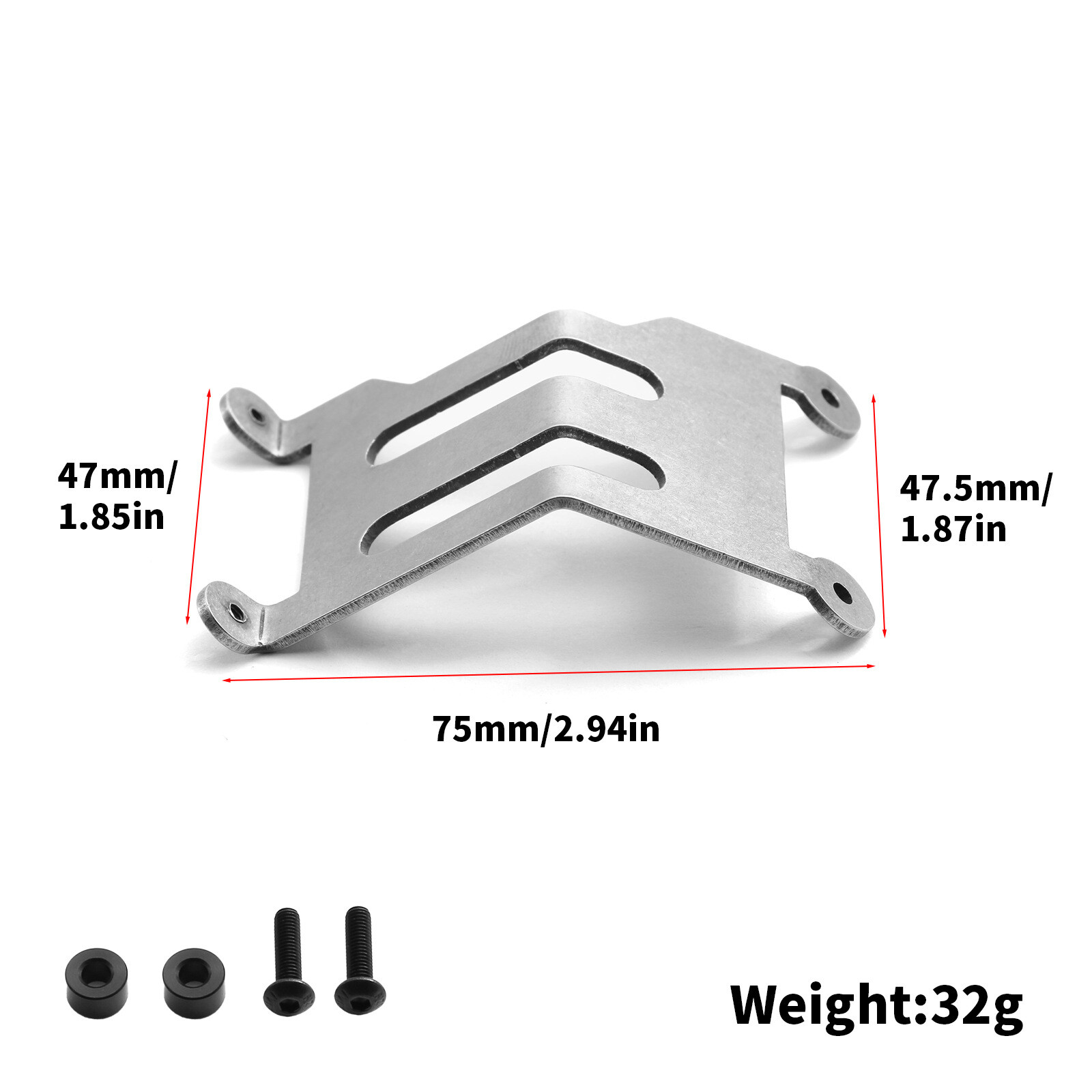 Metal Rear Bumper Rear Bar Protection For 1/10 TAMIYA 2WD BBX01 BB01