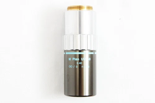 Mitutoyo M Plan UV 50x /0.40 ∞ / 0 f=200 Microscope Objective Lens #5236