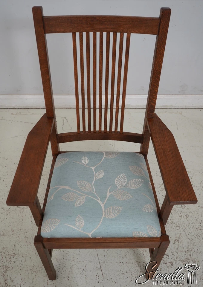 66852: Juego de 6 sillas de comedor STICKLEY Mission Oak Prairie Foto 3 de 4