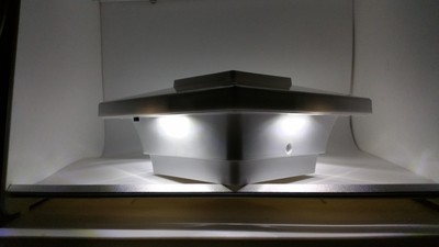 8-Pk Solar White Cap Light (With 4 universal base