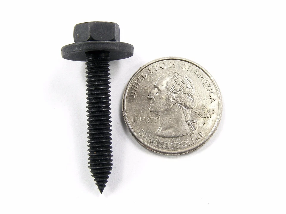 Dodge Truck Body Bolts- M6-1.0 x 35mm Long- 10mm Hex- 17mm Washer- 20 bolts #162 - Image 4 of 4