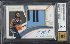 2021 Panini Immaculate Ja Morant GOLD PATCH AUTO 3/3 BGS 8 POP 1 NONE HIGHER