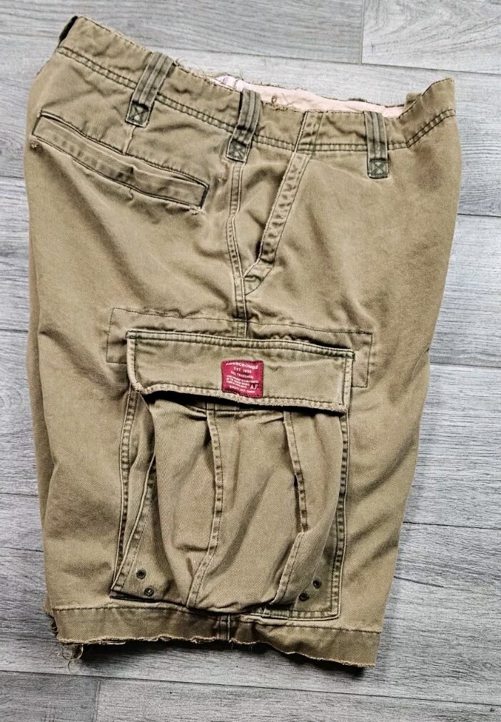 タグ付未使用 ABERCROMBIE & FITCH vintage cargo VTG Abercrombie & Fitch Cargo Pants Men Size Medium Stock