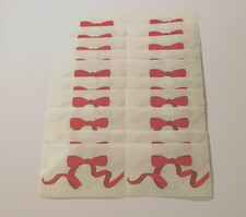 Mrs. Grossman's Stickers Lot 10 Strips Red Bow Christmas 1988 Vintage RARE HTF
