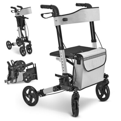 RUSSKA ROLLATOR VITAL LIGHTWEIGHT AND FOLDABLE ALUMINIUM WALKER