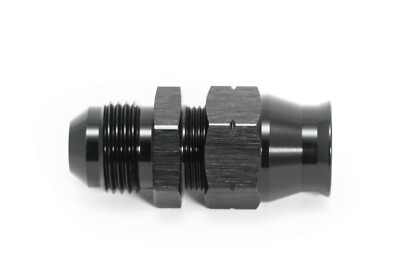 10,0mm Alu Rohranschluss Dash 8 / -8 AN / JIC 8 Außengewinde Schwarz eloxiert