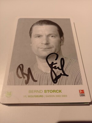 Signierte AK Bernd Storck VfL Wolfsburg   NEU